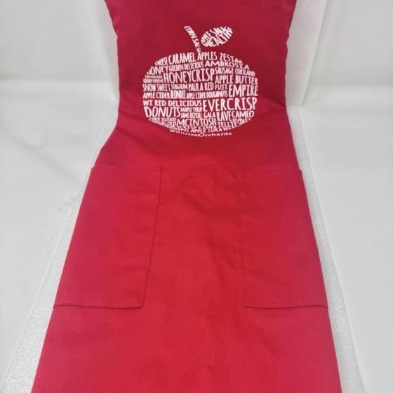 Sunrise Orchards Apron-Red