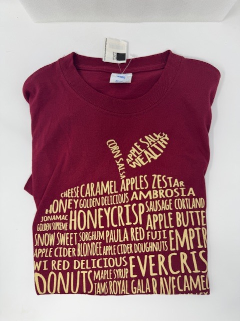 Sunrise Orchards Small T-Shirt-Maroon