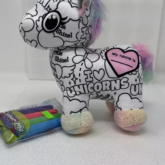 Plush Toy Coloring Unicorn-9"