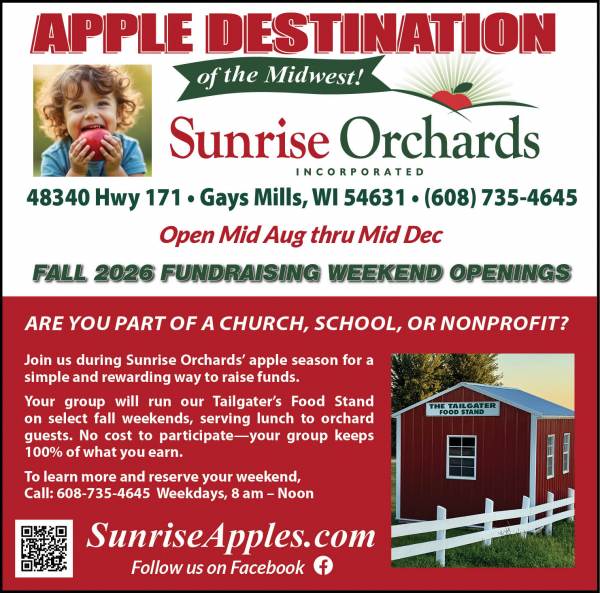 Fall 2026 Fundraising Weekend Openings