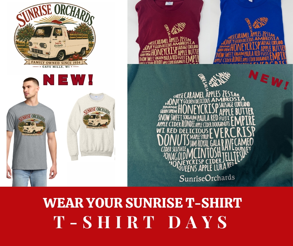 SUNRISE T-SHIRT DAYS THIS WEEKEND!
