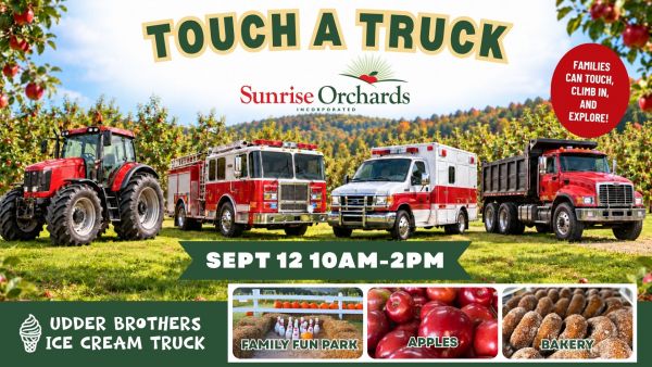 Touch a Truck Event - Sat. Sept 12th 10AM-3PM