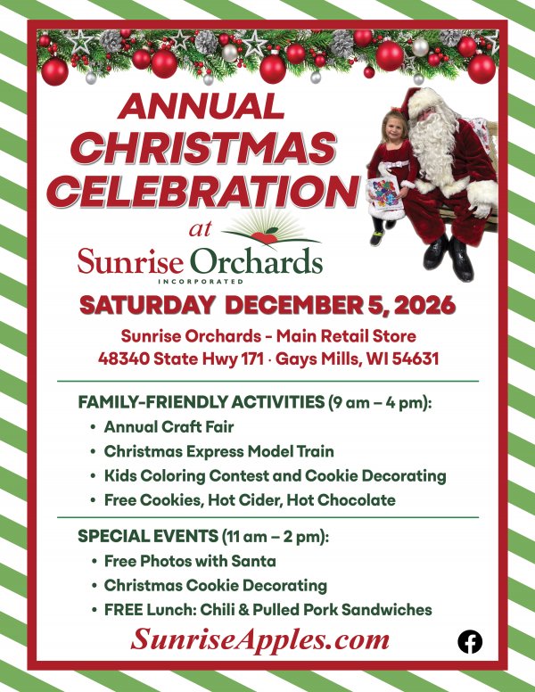 Save the date December 5th Christmas at Sunrise & Craft Fair